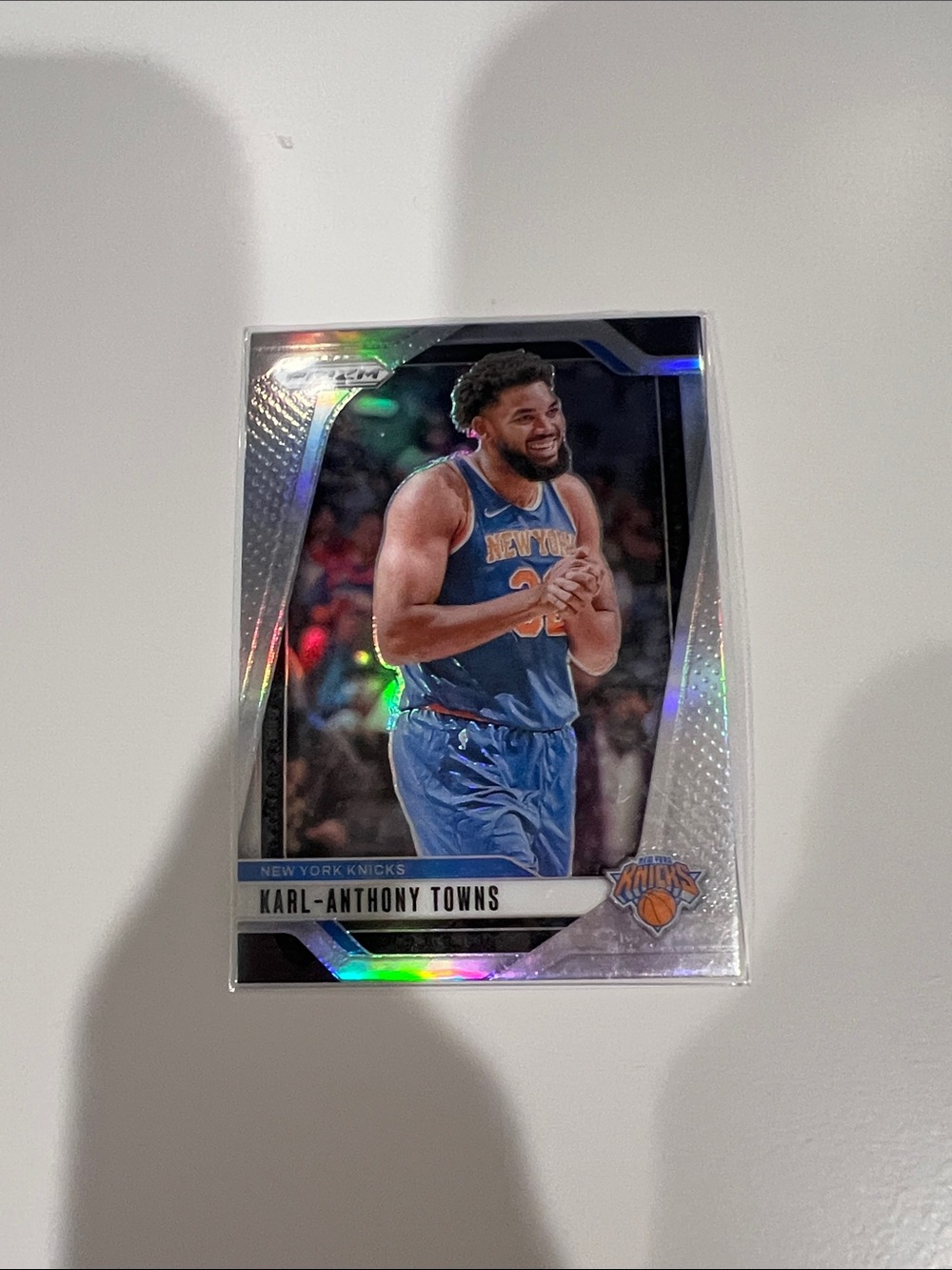 Karl-Anthony Towns New York Knicks Basketball Rookie Card - Blue